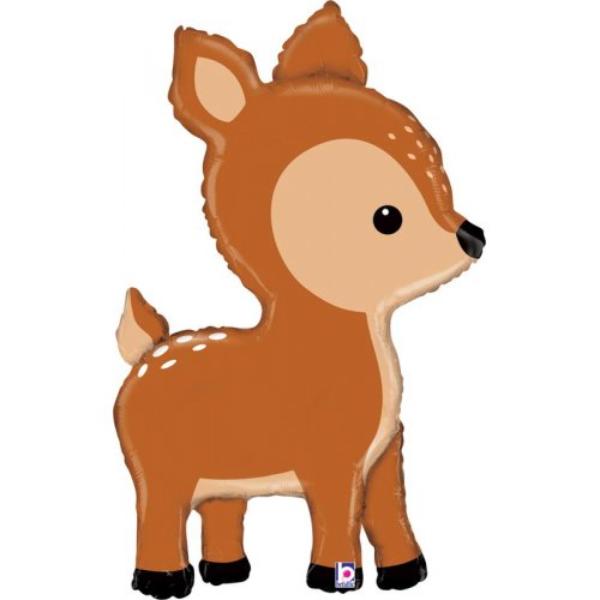 Woodland Deer Shape Foil Balloon - 109cm
