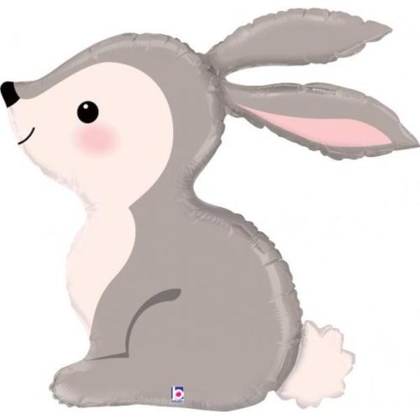 Woodland Bunny Shape Foil Balloon - 91cm