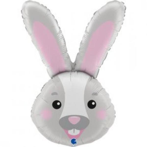 Bunny Head Shape Foil Balloon - 93cm