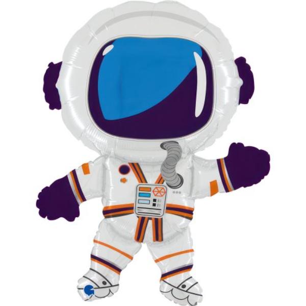 Happy Astronaut Shape Foil Balloon - 91cm