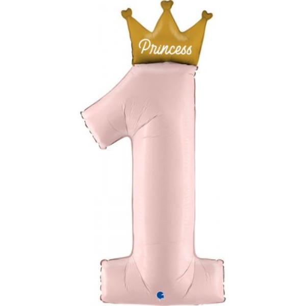 My 1st Birthday Princess Shape Foil Balloon - 116cm