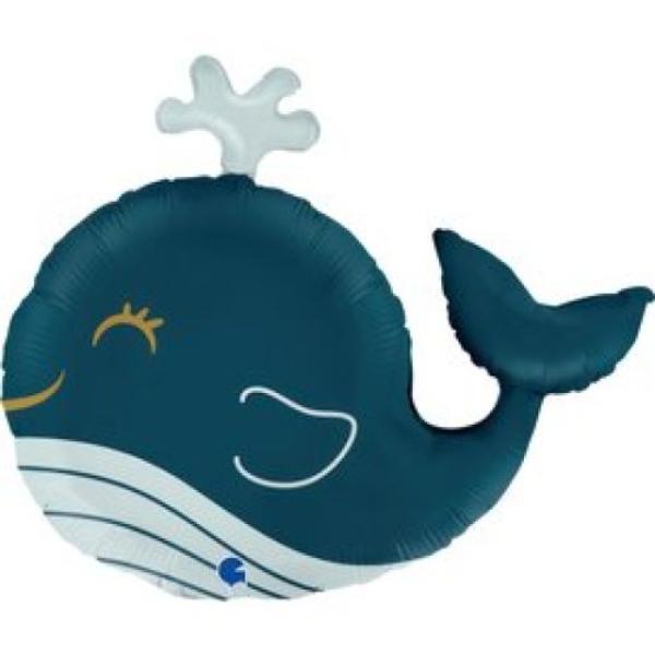 Funny Whale Shape Foil Balloon - 86cm