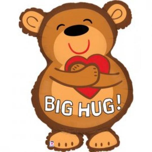 Big Hug Bear Shape Foil Balloon - 78cm