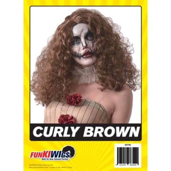 Curly Brown Wig