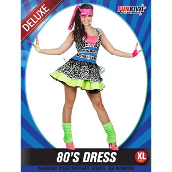 Deluxe 80s Dress Costume - X Large