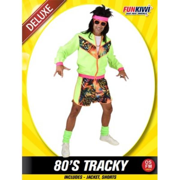 Deluxe 80s Men Tracky Costume - OSFM
