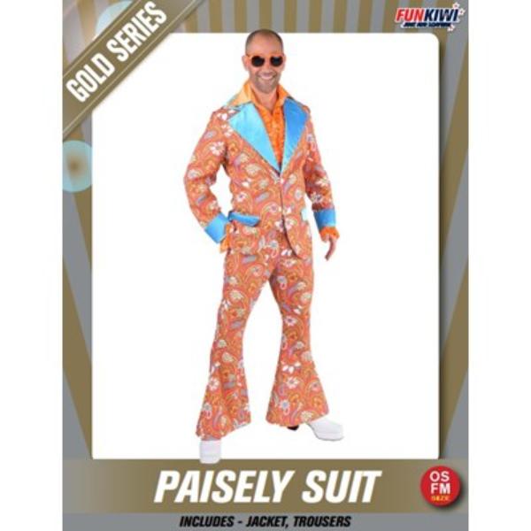 Gold Paisely Suit Costume - OSFM