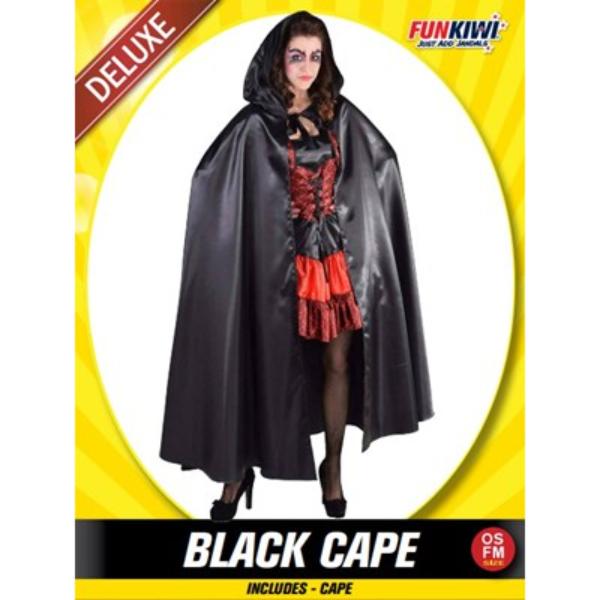 Deluxe Black Cape - OSFM
