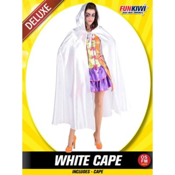 Deluxe White Cape - OSFM
