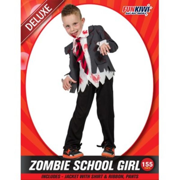 Zombie School Boy Costume - 155cm