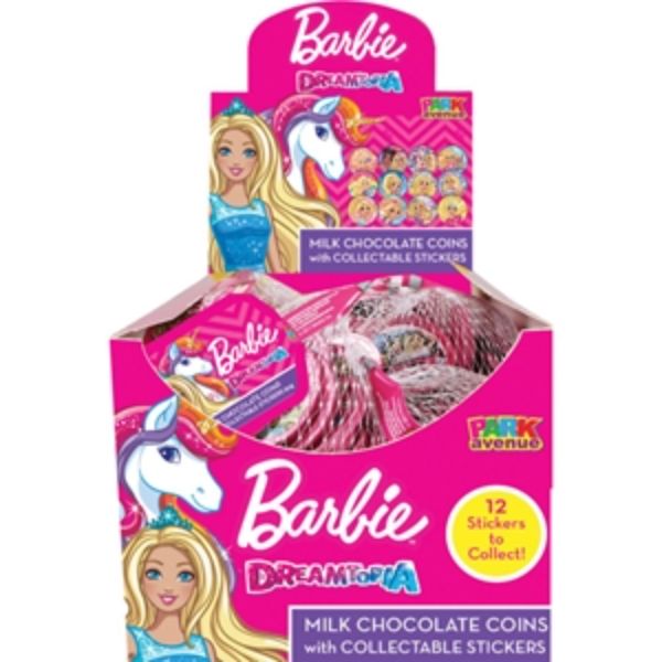 Barbie Milk Chocolate Coins - 55g