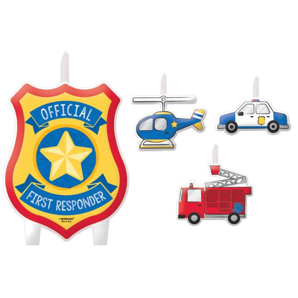 4 Pack First Responders Candle Set