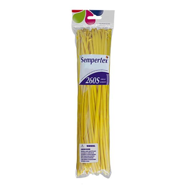 50 Pack Sempertex Fashion Yellow Modelling Latex Balloons