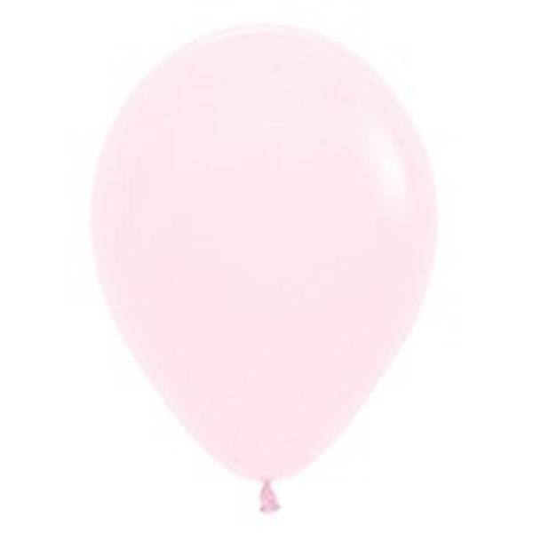 50 Pack Sempertex Pastel Matte Pink Latex Balloons - 12cm