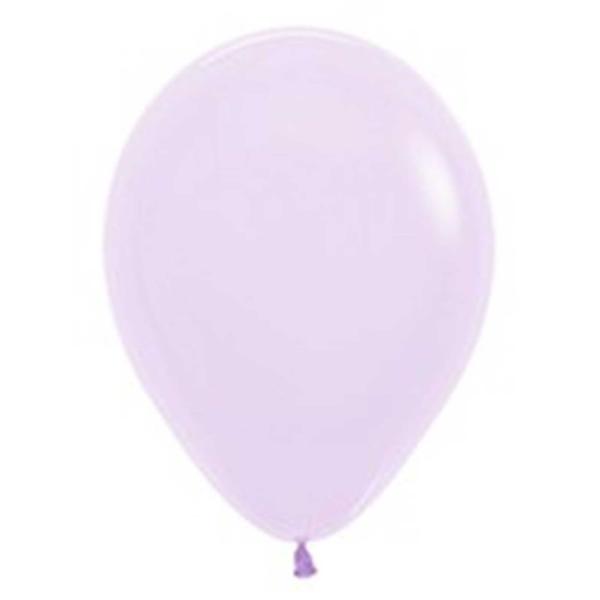 50 Pack Sempertex Pastel Matte Lilac Latex Balloons - 12cm