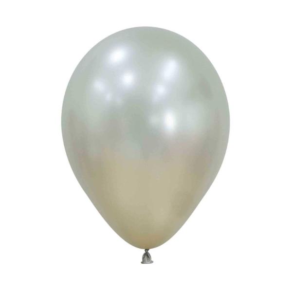 50 Pack Sempertex Silk Cream Pearl Latex Balloon - 12cm