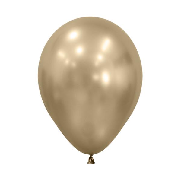 25 Pack Sempertex Silk Gold Dust Latex Balloons - 30cm