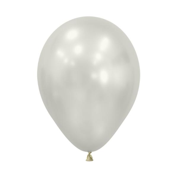 25 Pack Sempertex Silk Oyster White Latex Balloons - 30cm
