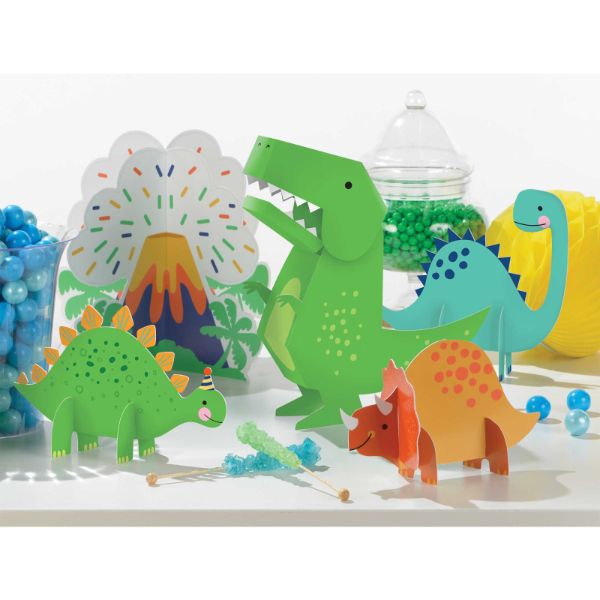 5 Pack Dino Mite Party Dinosaur Table Decorating Centrepiece Kit