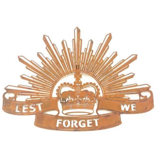 Lest We Forget Shield Wall Art - 69.9cm x 49.5cm
