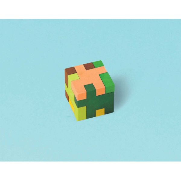 12 Pack TNT Party Puzzle Cube Mini Erasers