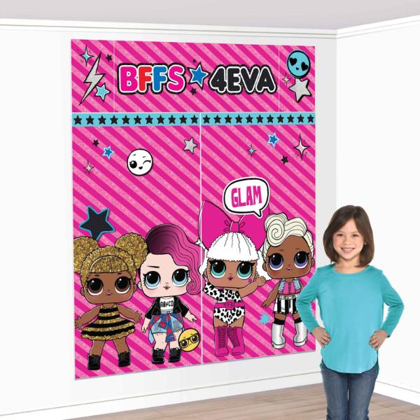 5 Pack LOL Surprise Together 4Eva Scene Setter Wall Decorating Kit
