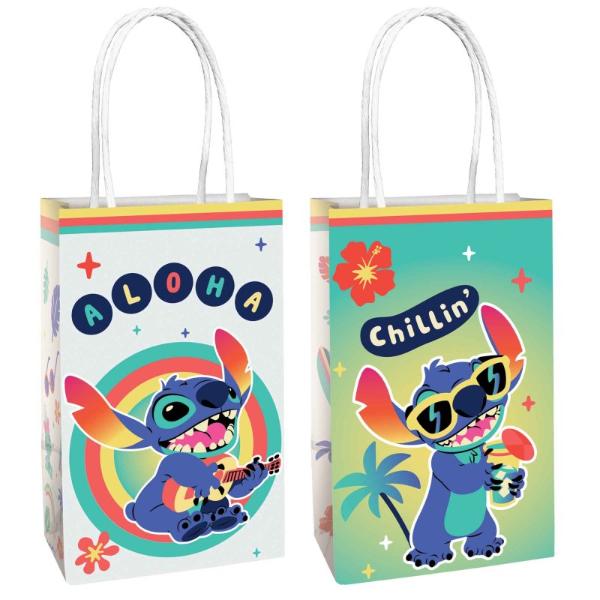 8 Pack Lilo & Stitch Paper Kraft Bags