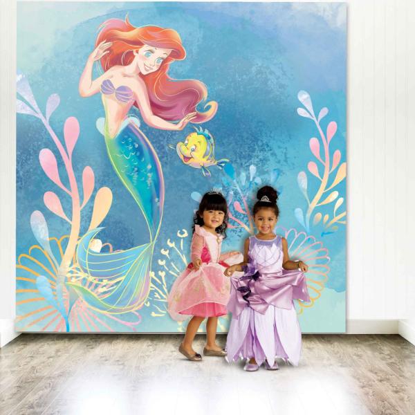2 Pack The Little Mermaid Scene Setter - 122cm x 122cm