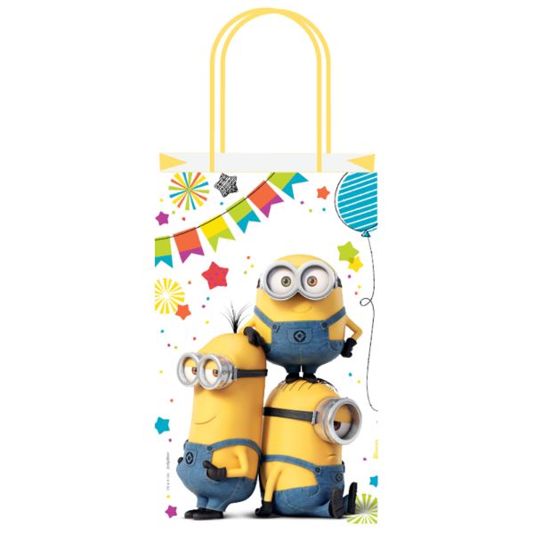 8 Pack Despicable Me 3 Kraft Bags - 21cm x 13cm x 8cm