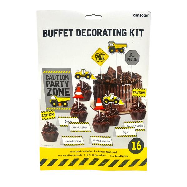 Construction Buffet Decoration Kit