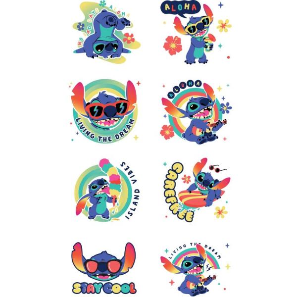 8 Pack Lilo & Stitch Tattoo Favors