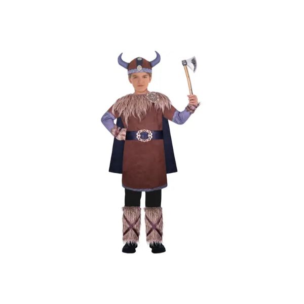 Wild Viking Warrior Kids Costume - Size - 8 - 10