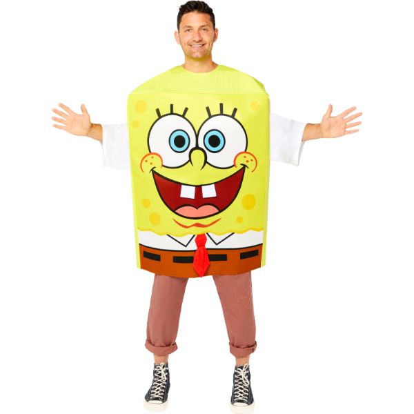 Men Spongebob Costume - Standard Size