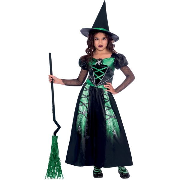 Witch Spider Kids Costume - 4 - 6 Years
