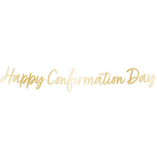 Botanical Celebration Happy Confirmation Day Letter Banner - 160cm