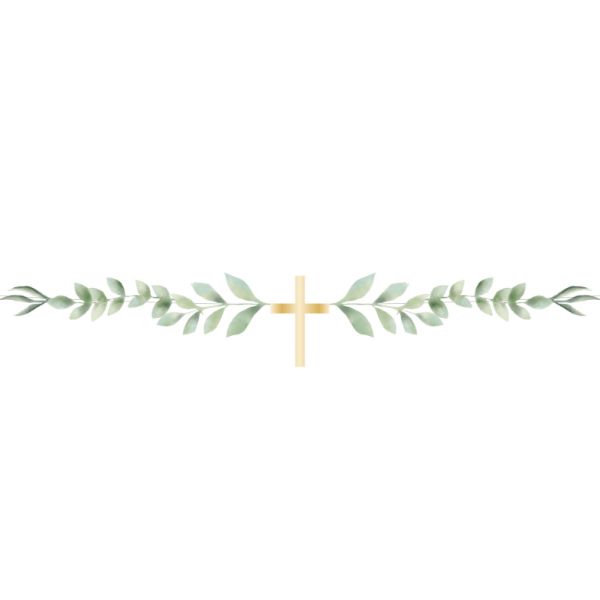 Botanical Celebration Cross Garland - 100cm