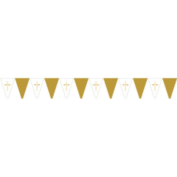 Reusable Botanical Celebration Cross Bunting 275cm