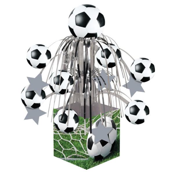 Soccer Fanatic Foil Cascade Centrepiece - 10cn x 34cm