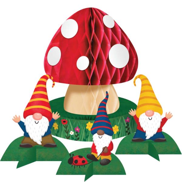 Party Gnomes Centrepiece Honeycomb & Gnomes - 30cm x 23cm x 15cm