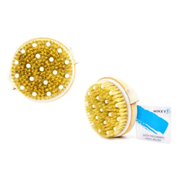 Round Wooden Bath Brush - 10.5cm