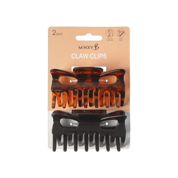 2 Pack Hair Claw Clip - 8.7cm x 4.5cm x 3cm