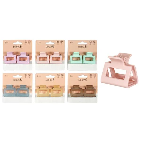 2 Pack Mini Square Clip - 4cm