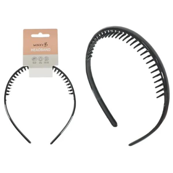 Black Grip Headband - 1.5cm