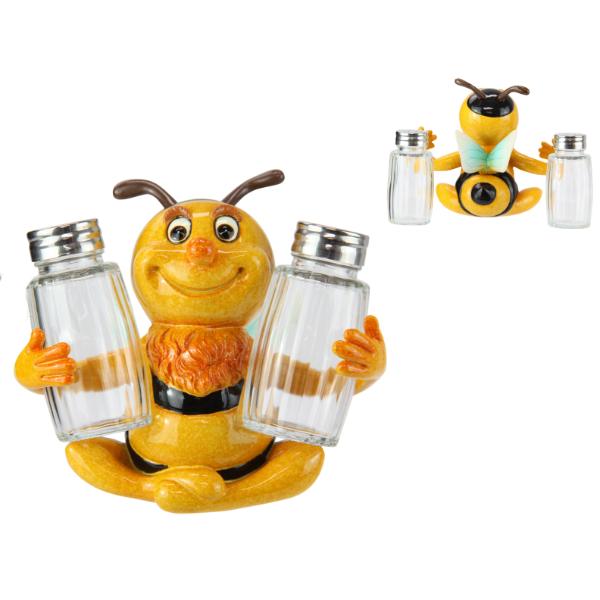 Bee Salt & Pepper Set - 12cm