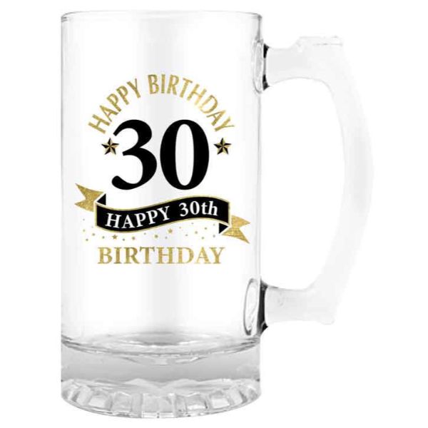 Happy 30th Birthday Beer Stein - 490ml