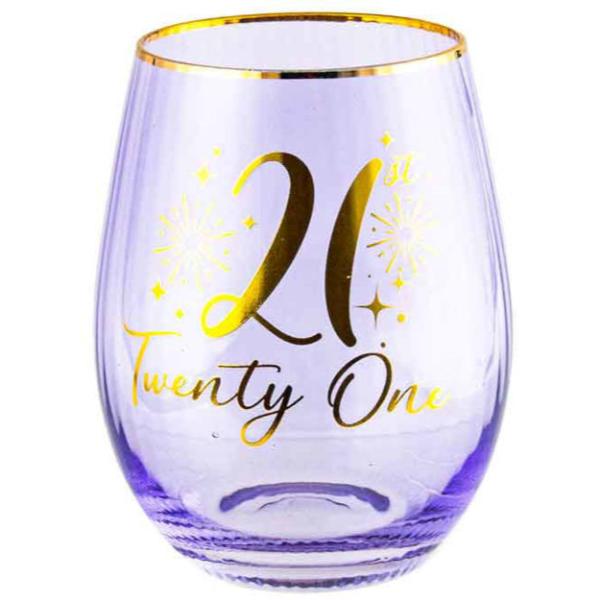 21st Fluted Stemless Glass - 600ml