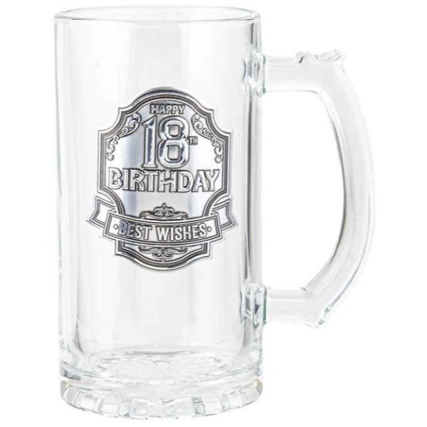 18th Birthday Badge Beer Stein