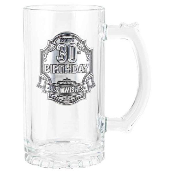 30th Birthday Badge Beet Stein - 490ml