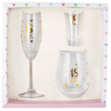 Load image into Gallery viewer, 3 Pack 18th Birthday Glass Set