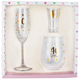 Load image into Gallery viewer, 3 Pack 40th Birthday Glass Set
